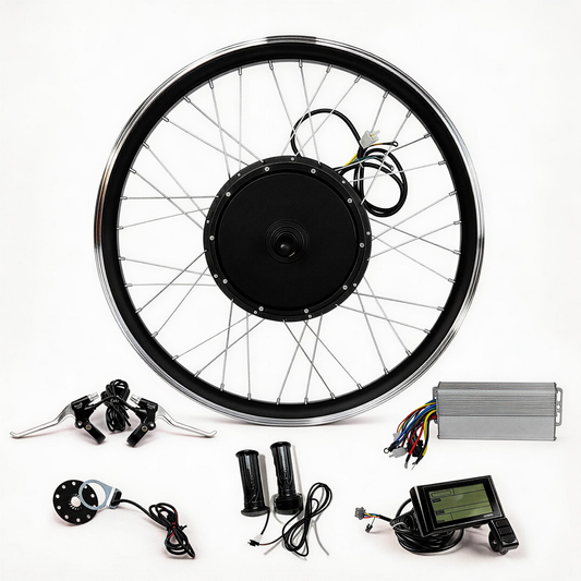 48V 1500w electric bike kit 27.5 wheel with SW900 LCD display, 35A controller, throttle, brake lever, PAS