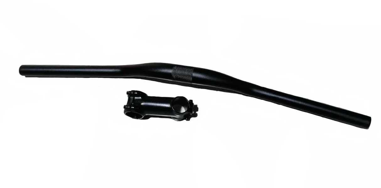 fahrradlenker für e-bike Rennrad-Fahrradlenker und Vorbau aus Legierung für Stealth Bomber E-Bi – theebikemotorkit
