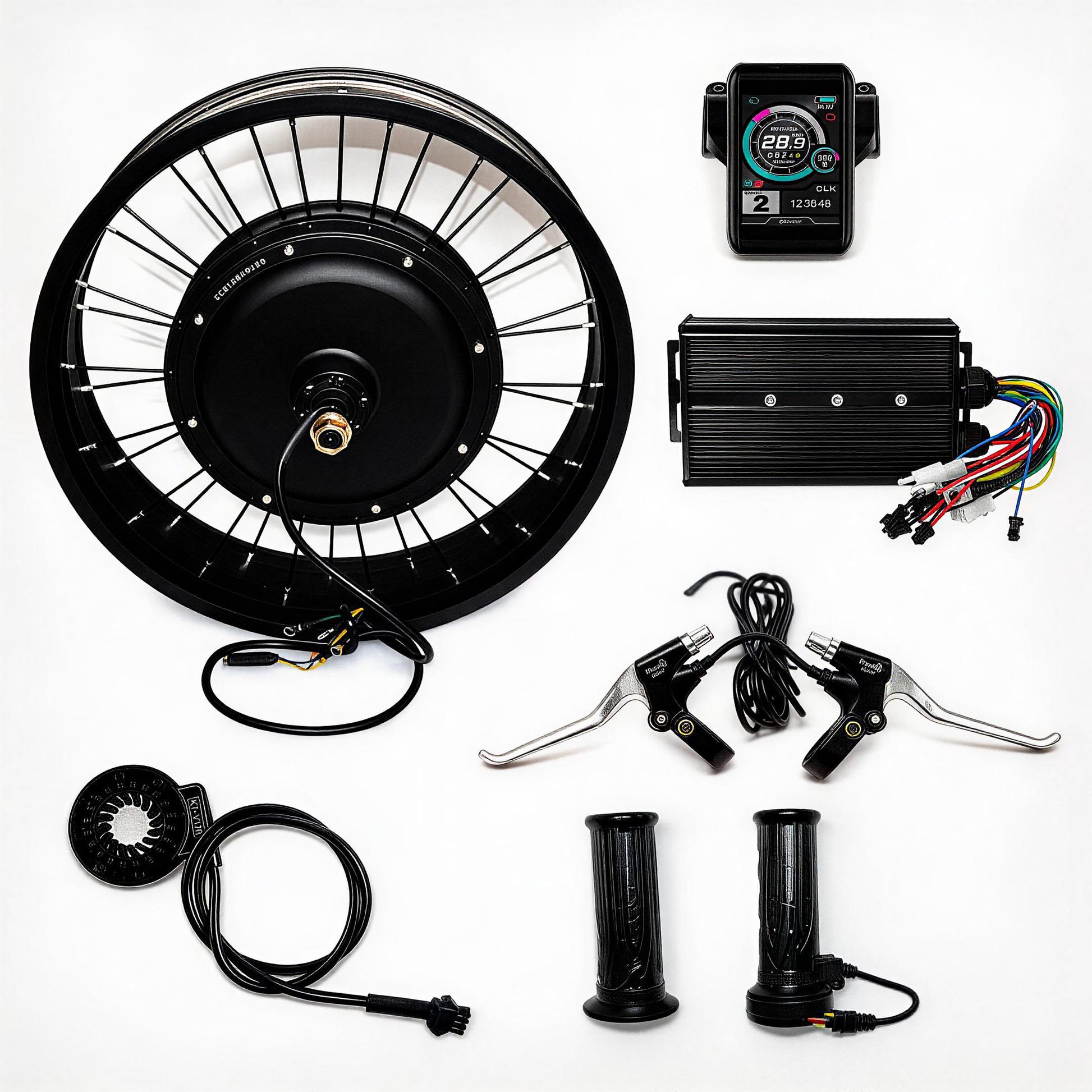 72V 2000w fat tire ebike kit with UKC1 TFT