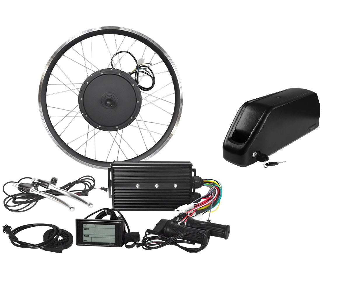 52v 2000w electric bike kit with battery downtube and SW900 LCD Display