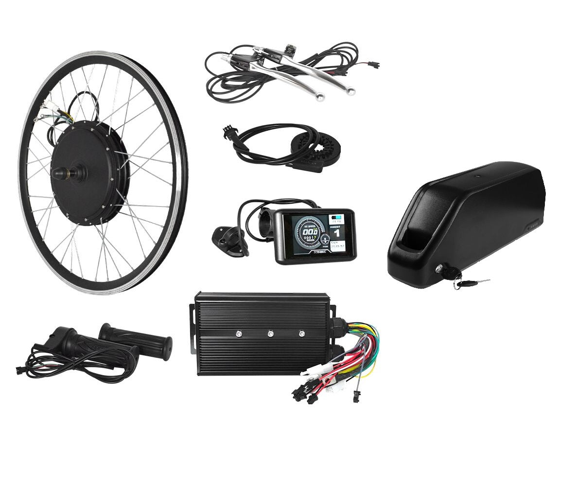 2000w ebike kit with downtube battery 48V and UKC1 TFT display