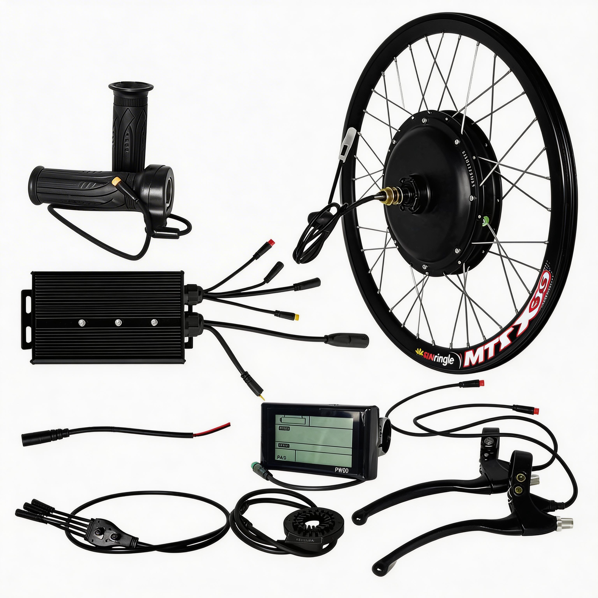 waterproof mtx ebike conversion kit 2000w