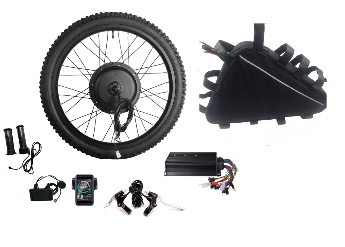 3000w ebike kit with battery, tire, tft display