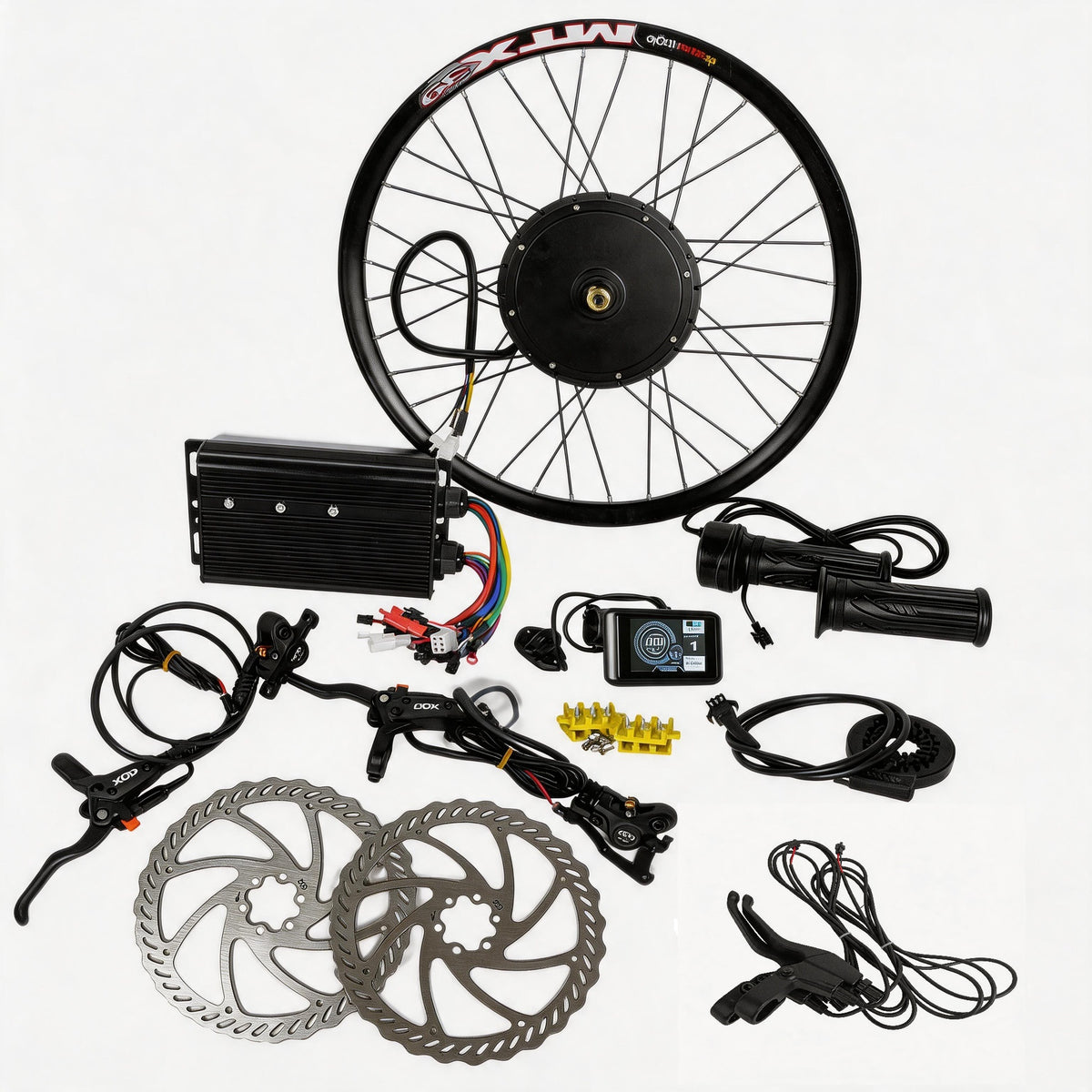 mtx39 ebike kit 3000w with hydraulic disc brake, ukc1 tft display