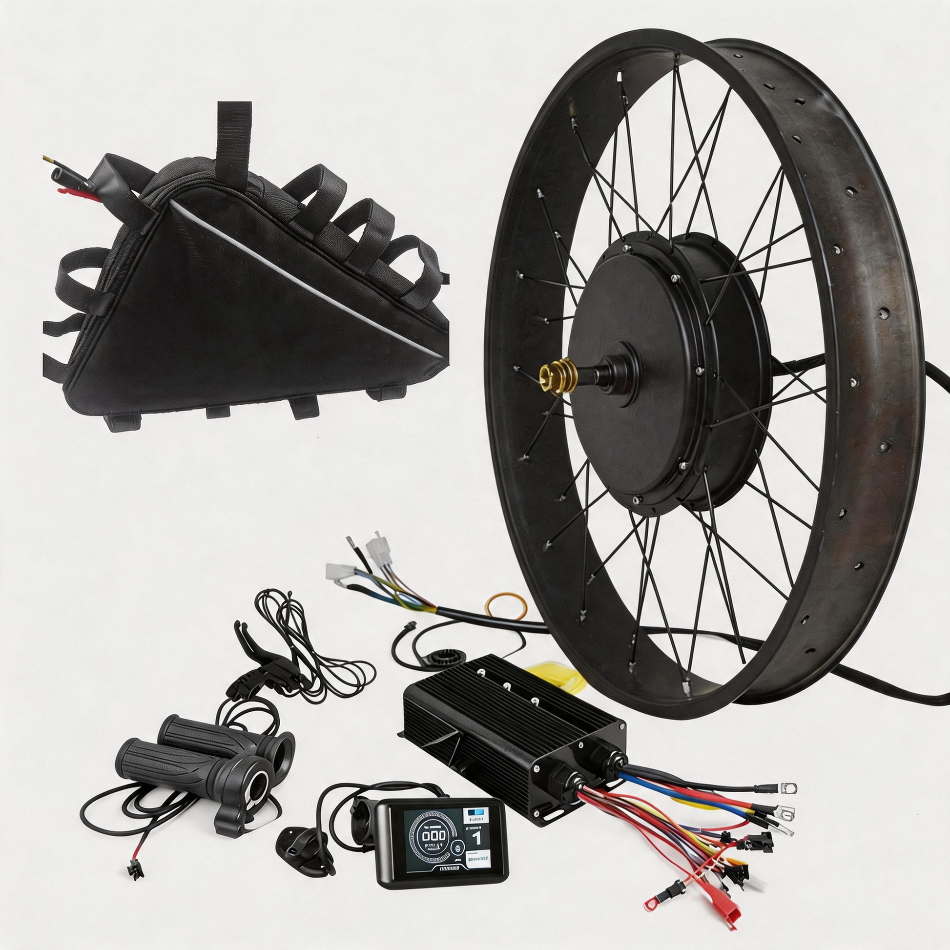 3000w ebike kit with triangle battery