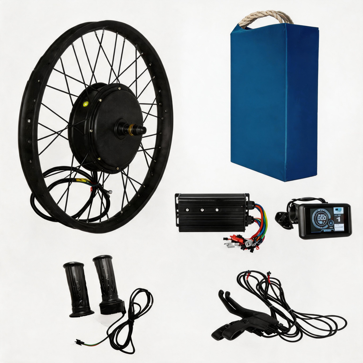 3000w ebike kit with battery and TFT display