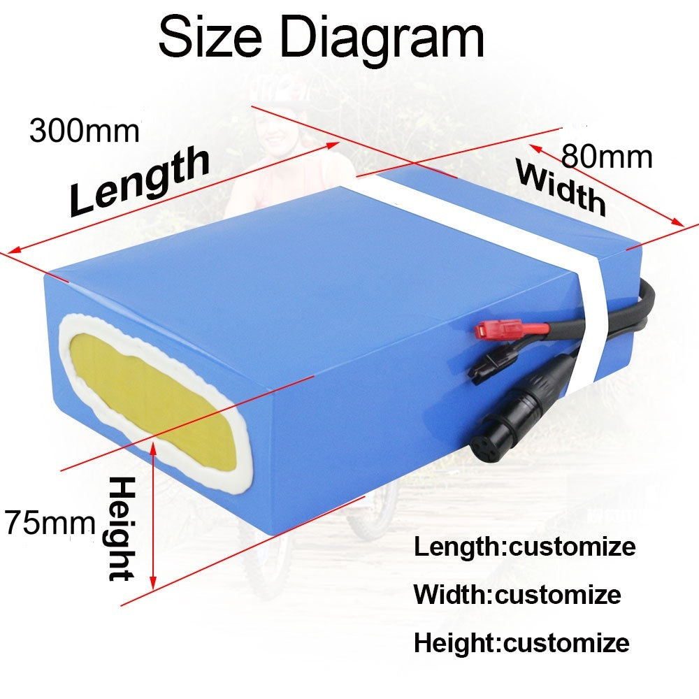 48v 15ah ebike battery size
