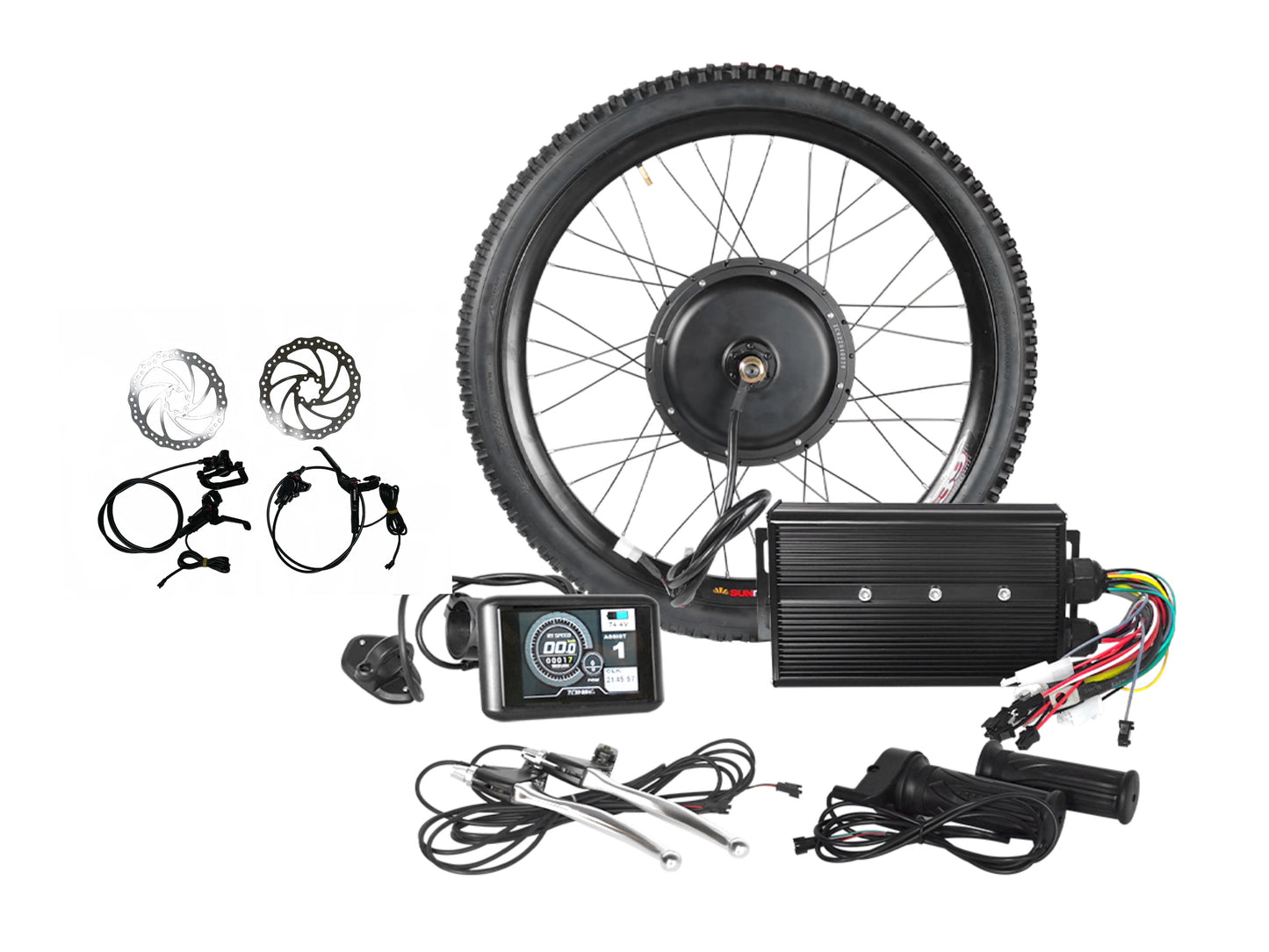 5000w e-bike conversion kit with hydraulic disc brake