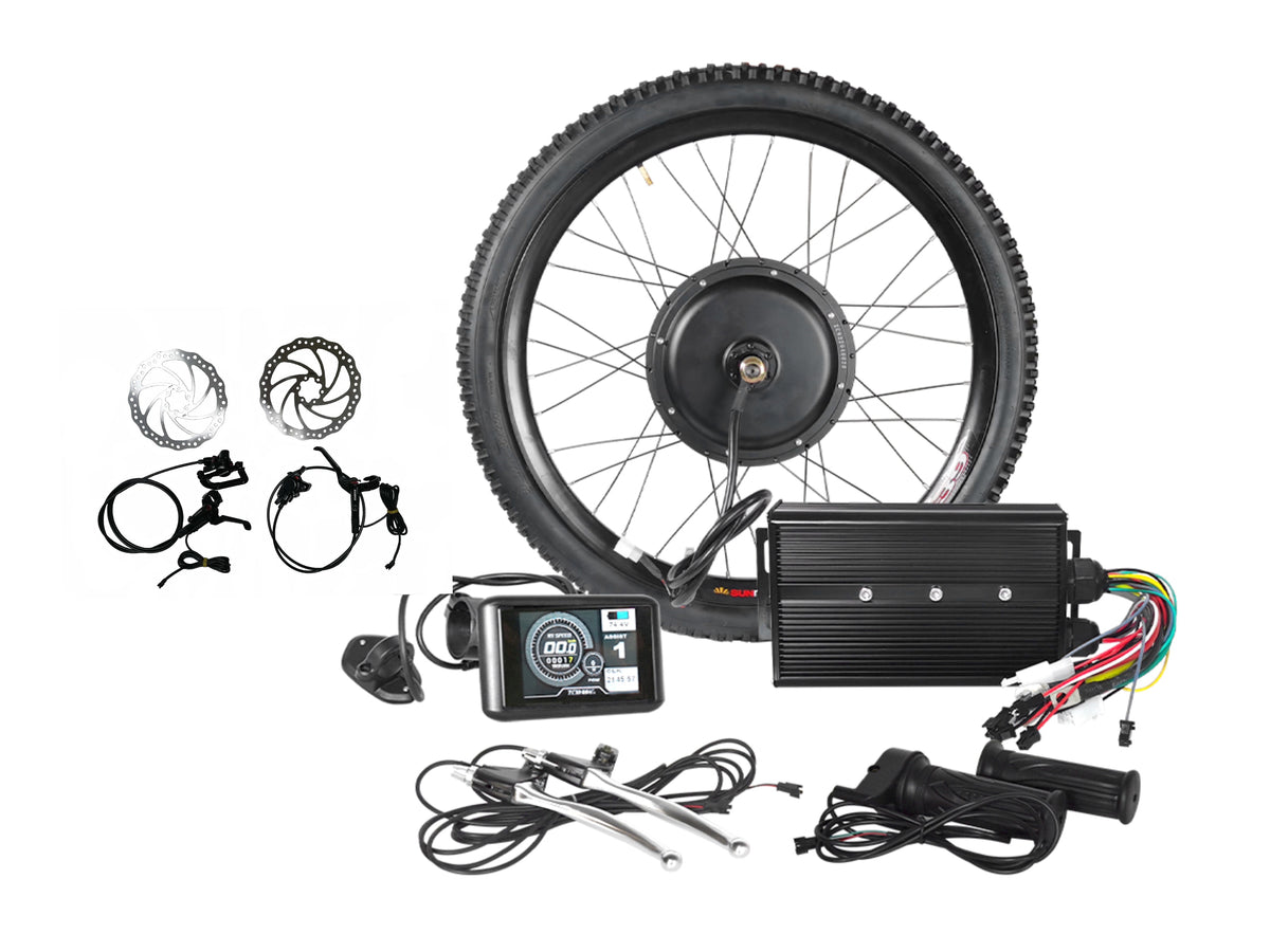5000w electric bike conversion kit with UKC1 TFT display and hydraulic disc brake