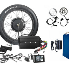 fat wheel 5000w electric bike kit with battery