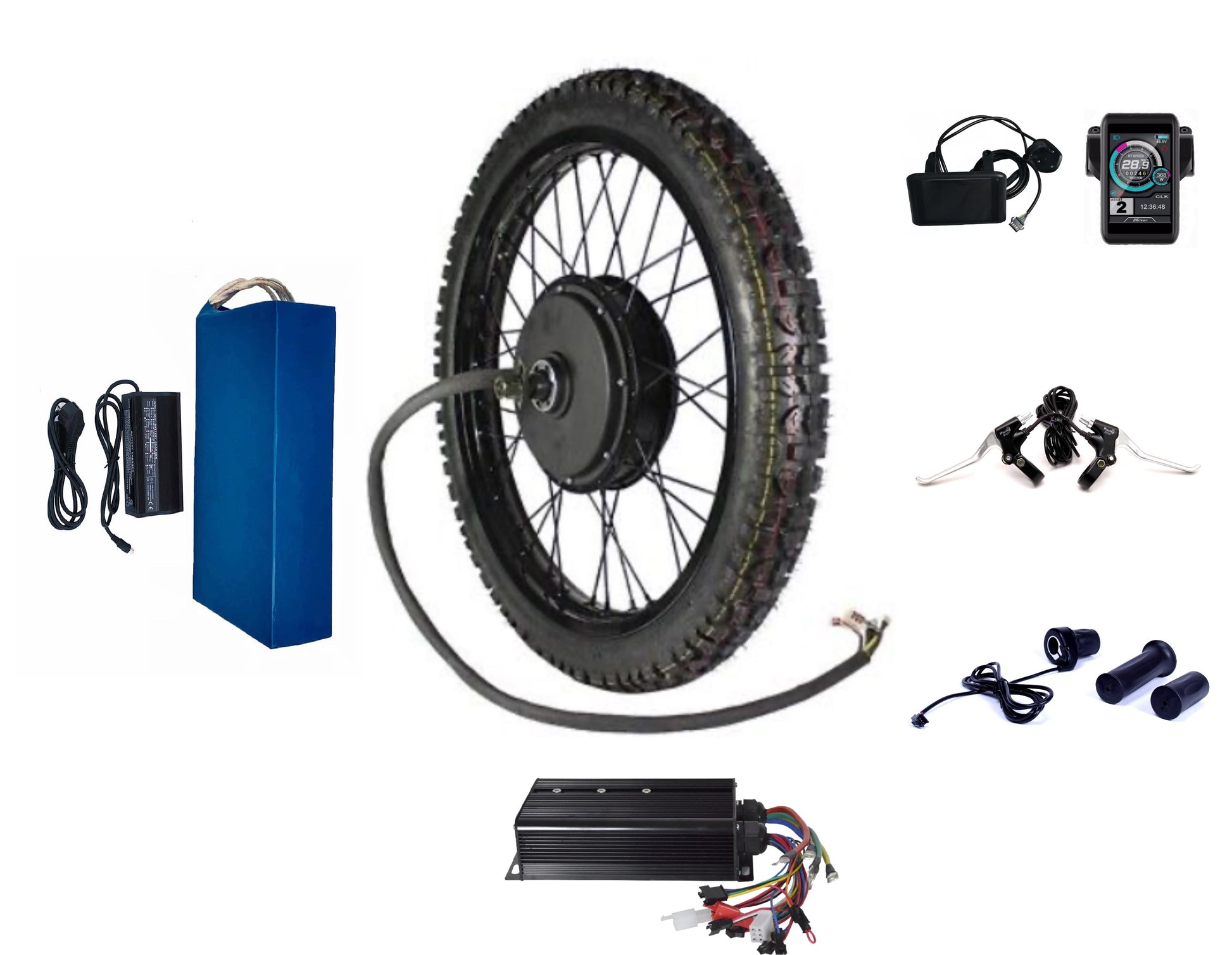 electric motorcycle conversion kit with battery