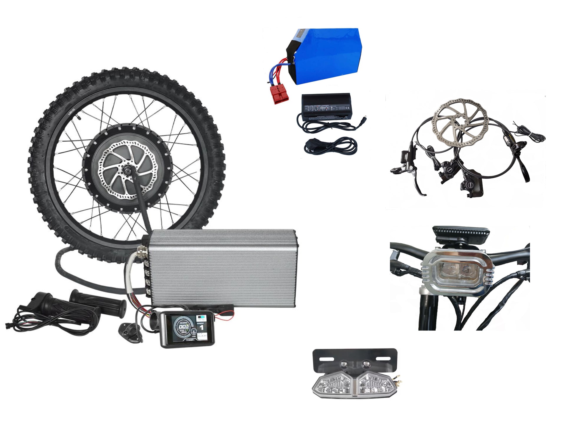 electric bicycle kit amazon Premium Offroad Bike Kit, 26" Rear including tire and tube 15000W Rear Wheel Electric Bike