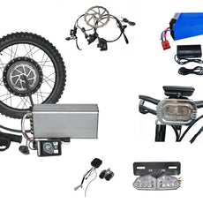 72V15000W Rear Wheel Electric Bicycle E-bike MTB Conversion kit 200Amp Sabvoton Controller Tektro Hydraulic Disc Brake