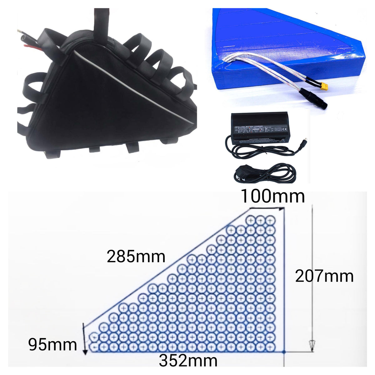 72v 20ah lithium battery with size