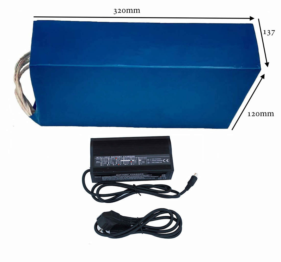 72V 26.1Ah battery Size