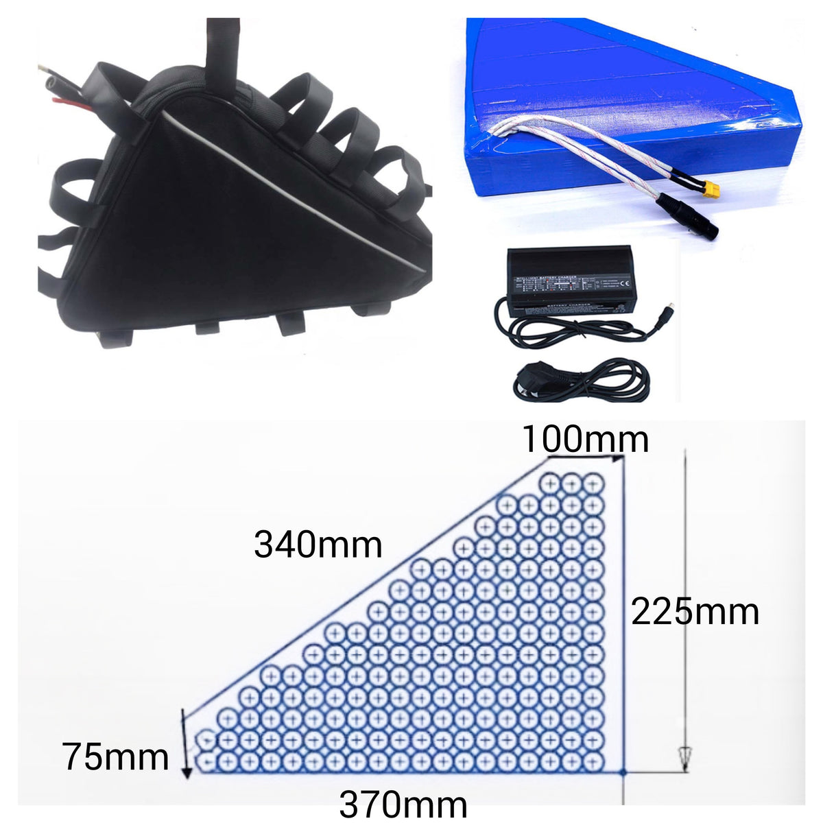  triangle battery 72v