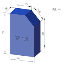 72v 40.6ah Panasonic lithium battery