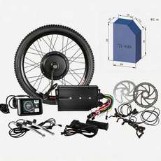 5000w ebike conversion kit with 72v stealth bomber battery and hydraulic disc brake