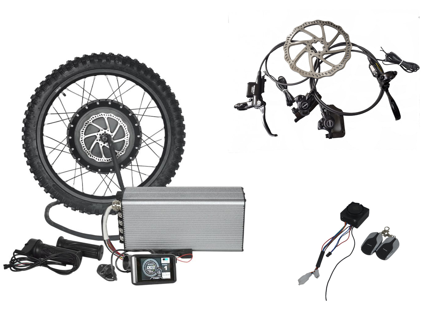 8000w ebike kit with hydraulic disc brake