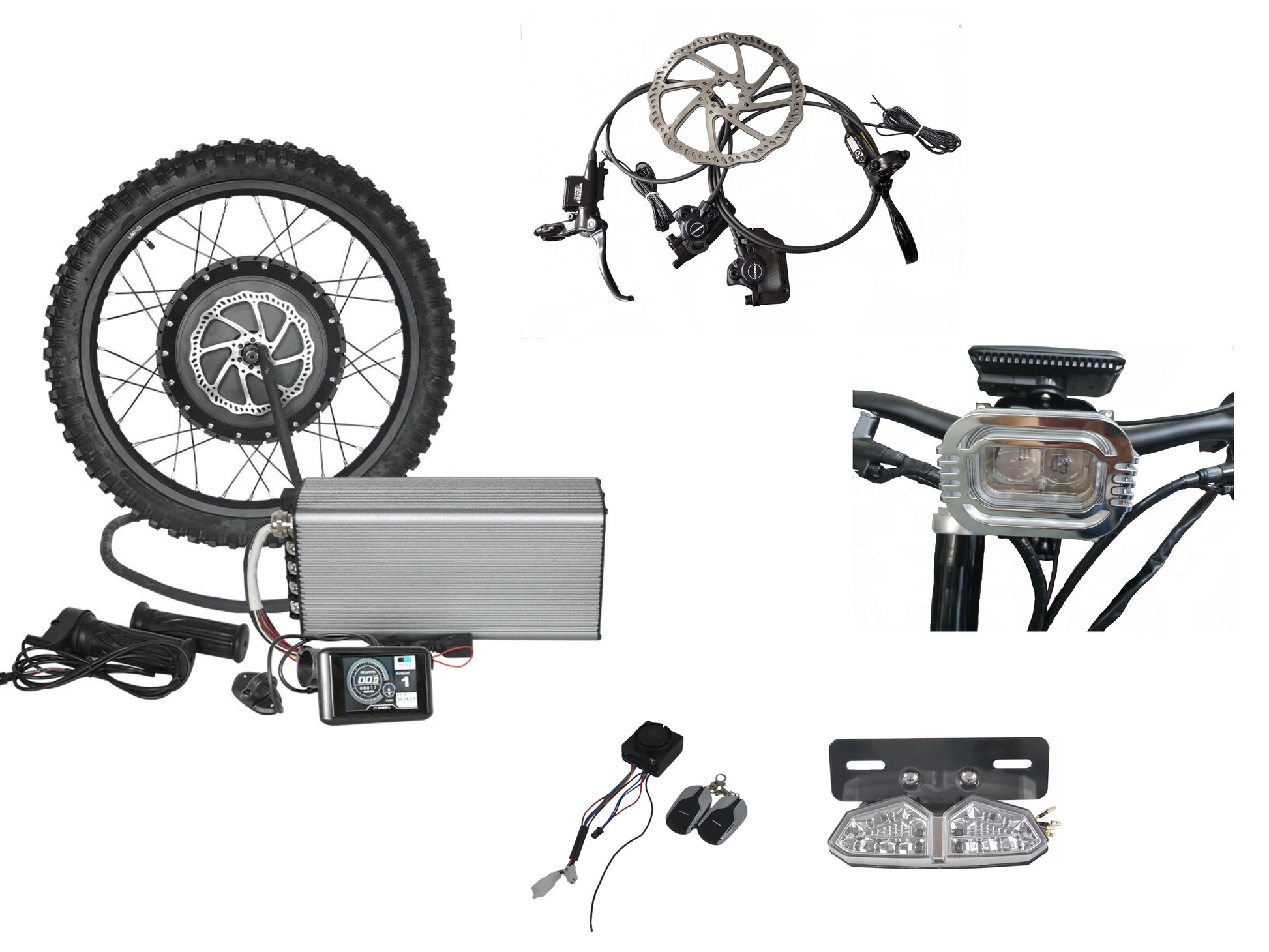 Rear Wheel 72v 8000W Hub Motor Kit for Stealth Bomber Bike – theebikemotorkit