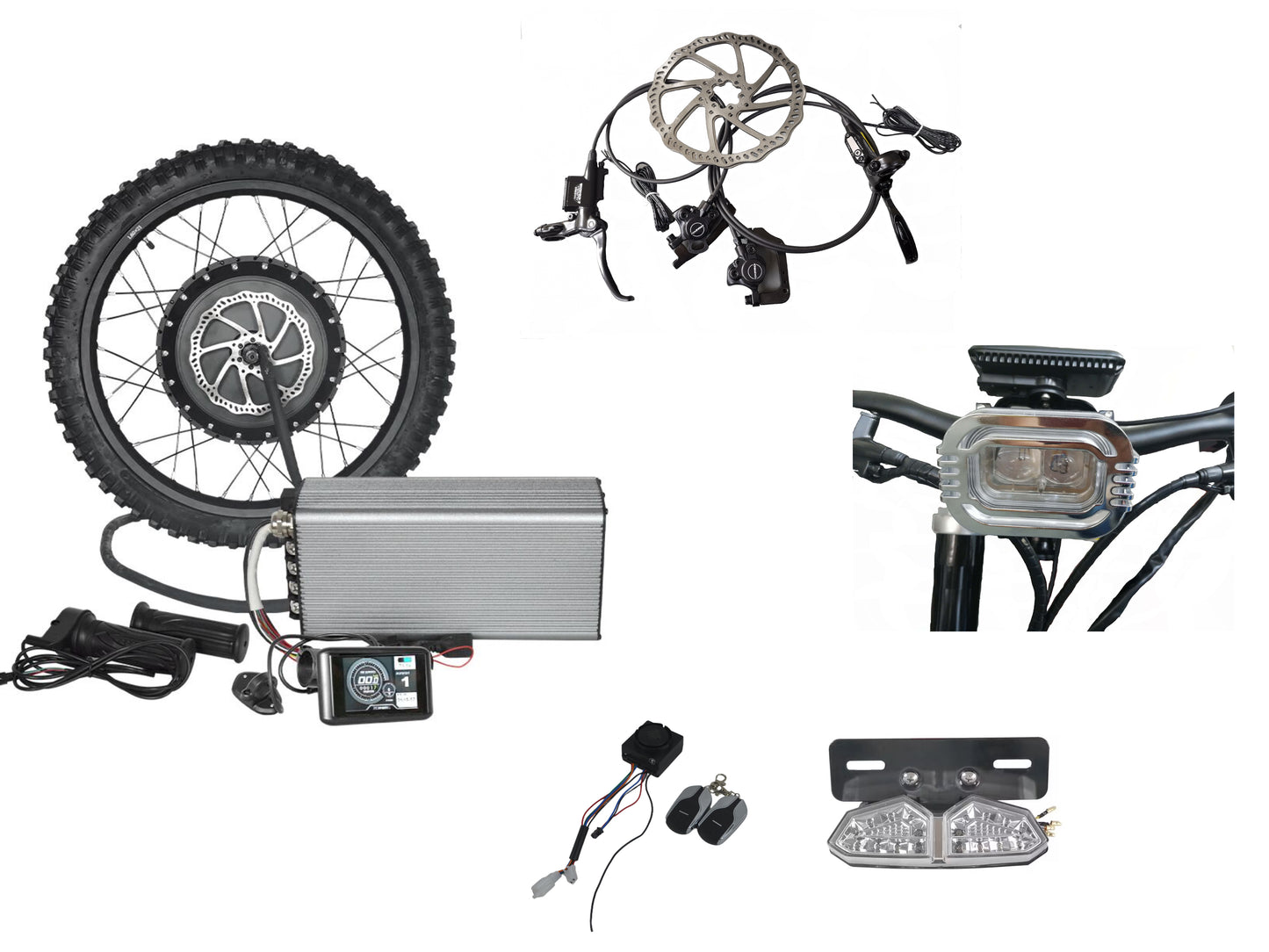 72v8000w stealth bomber bike diy kit