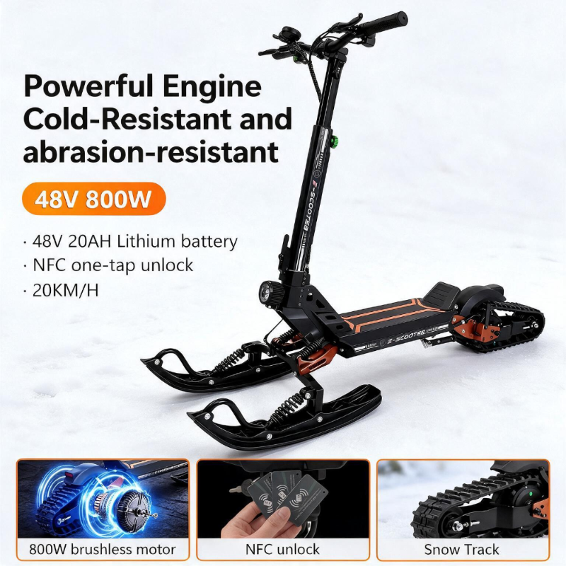 800w motorized sledding scooter details