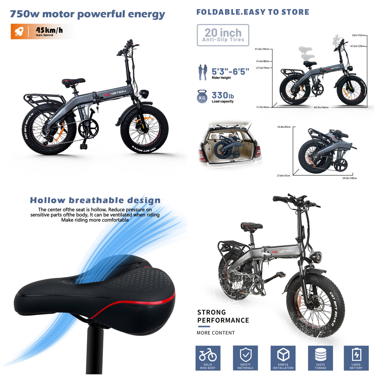 lithium battery e bike 48v with details in every angle