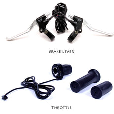 brake lever, throttle