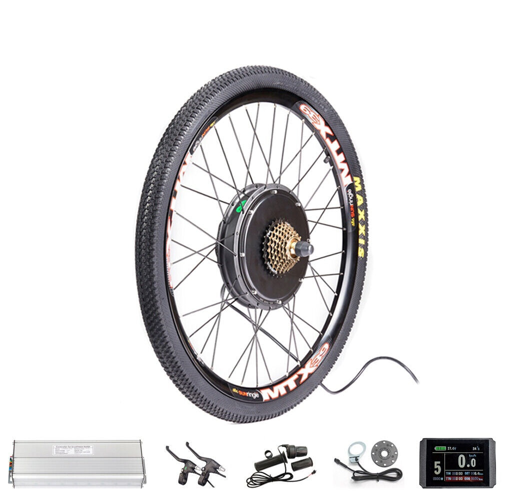 electric bicycle modification kits 60V 2500W-3000W MTX Rim Ebike Conversion Kit 45MPH+ your bicycle needs a high Summit Electric Bike Kit -