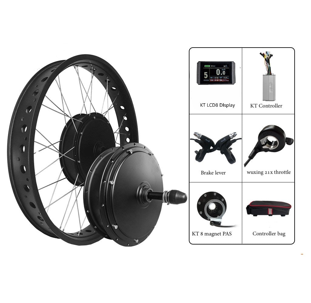 Fat Tire Ebike Kit 1000W 1500W 2000W with LCD8 