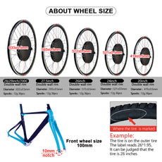electric wheel hub motor front dropout