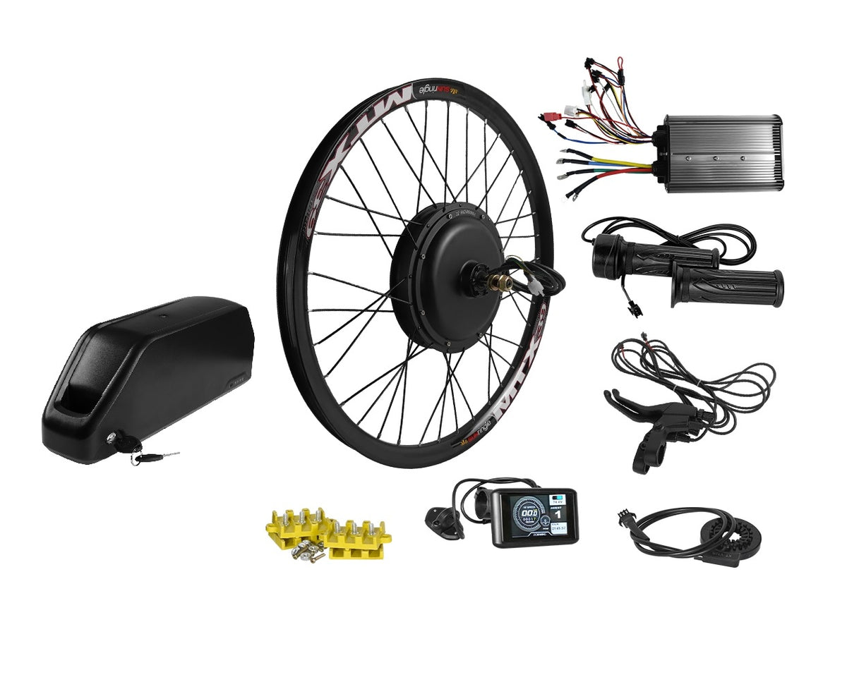 72v 2000w MTX ebike kit with battery and UKC1 TFT display