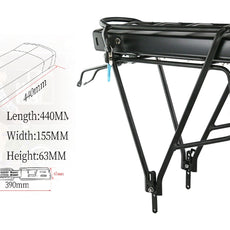 rear rack ebike battery 500w