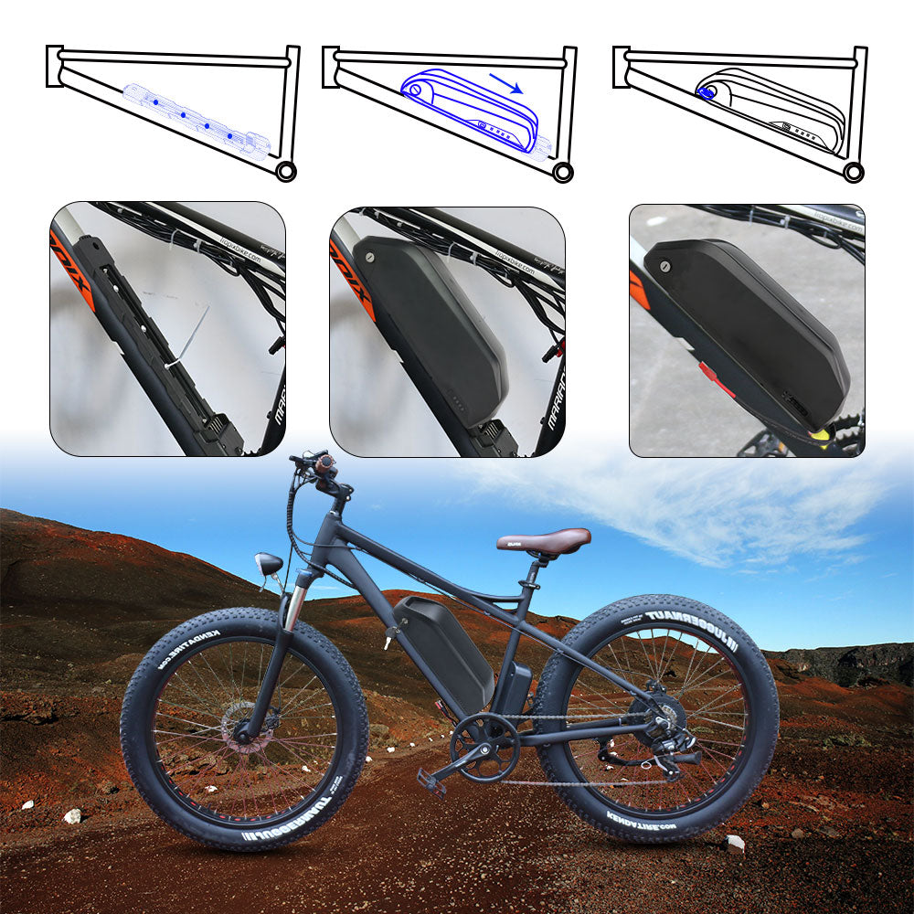 how to install 48v electric bike batteries on the ebike frame