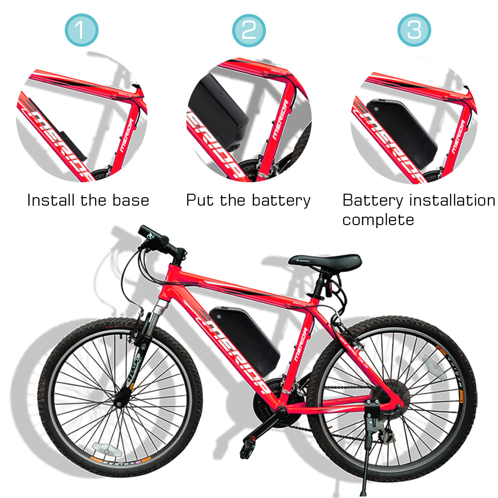 downtube battery installation