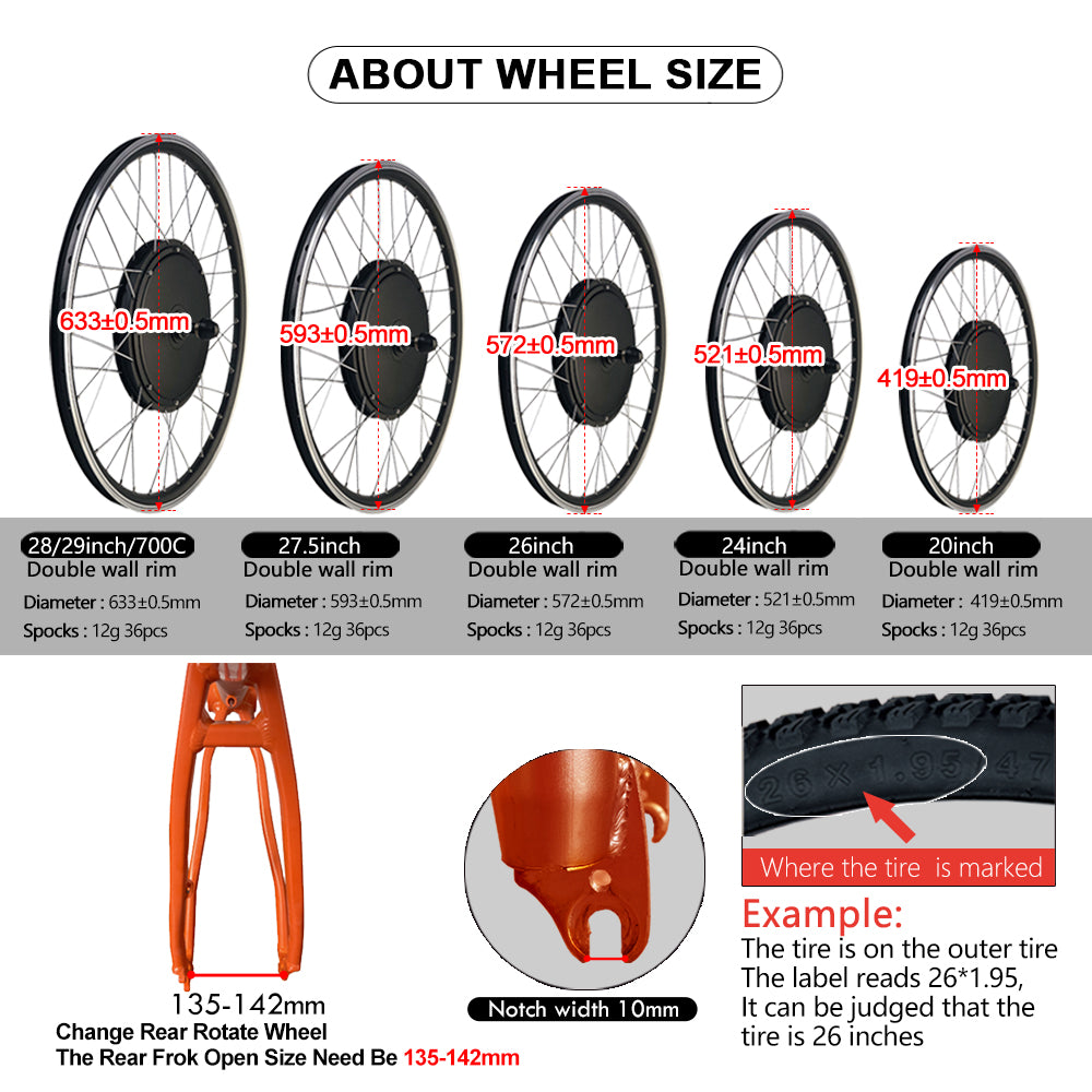 1000w rear hub motor dropout