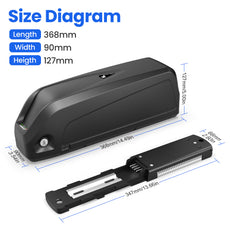 ebike battery 36v with size