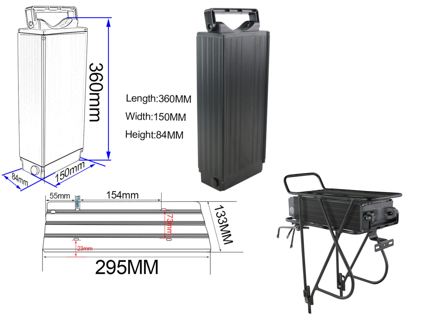 48v 1000w battery for ebike