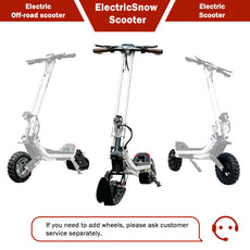 DIY Electric Off-Road Snowbike Sledding Scooter 130kgs Max Load