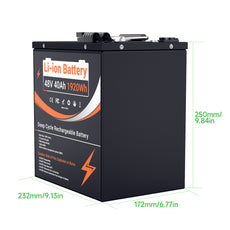 LIFEPO4 battery pack size