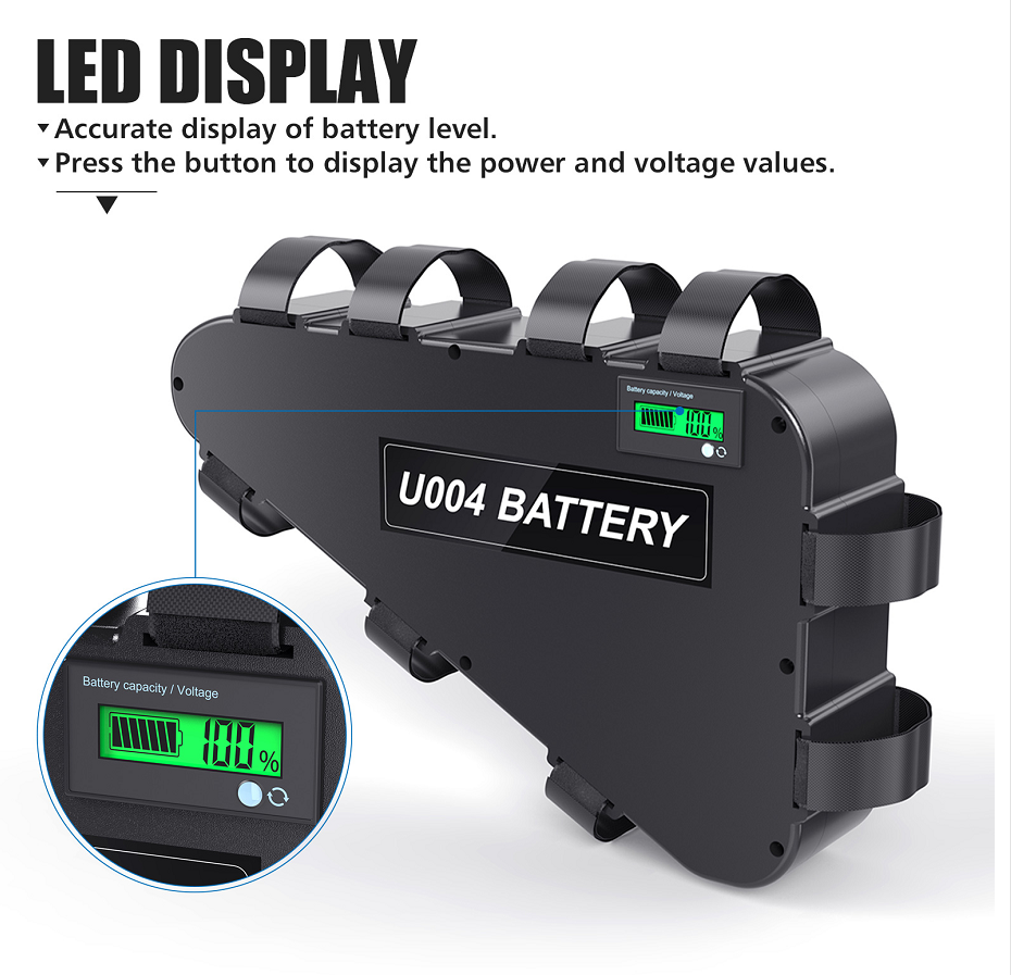 U004-1 Triangle battery with LED