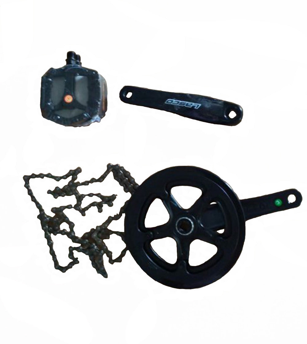 Aluminum Alloy Chain Wheel Crankset 52T 140Crank +Pedal For Stealth Bomber EBike