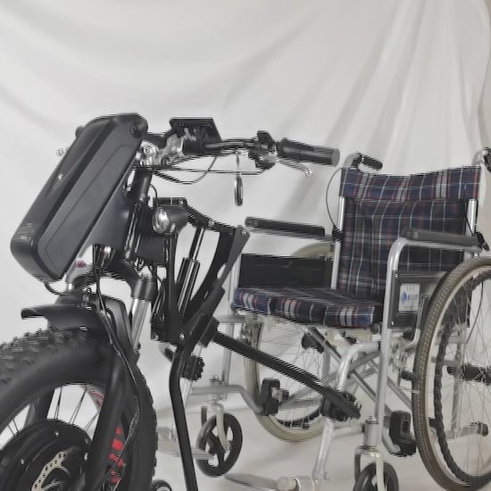 product exhibition for 20" wheel electric handcycle wheelchair attachment