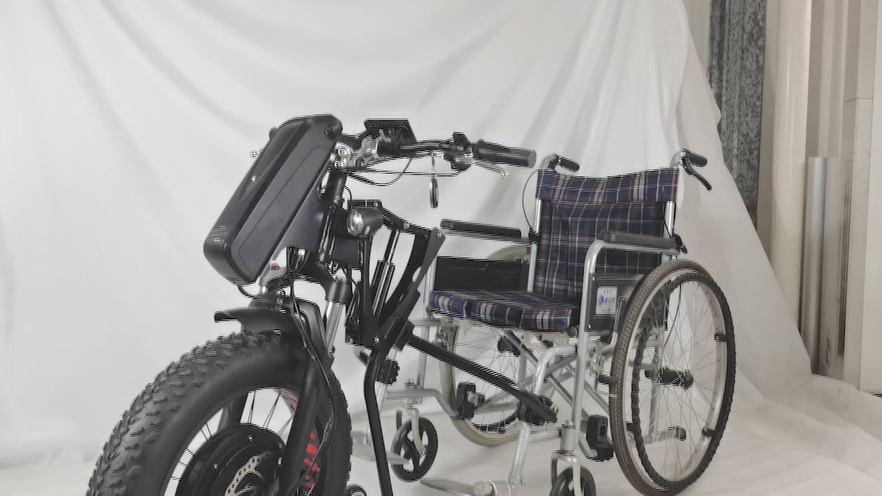 product exhibition for 20" wheel electric handcycle wheelchair attachment