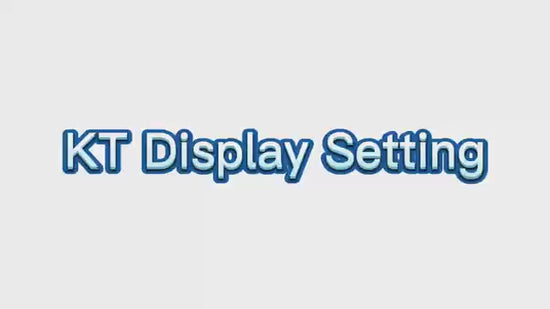 KT LCD3 display setting