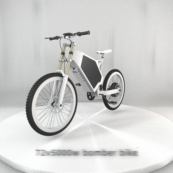 72V5000W stealth bomber ebike exhibition