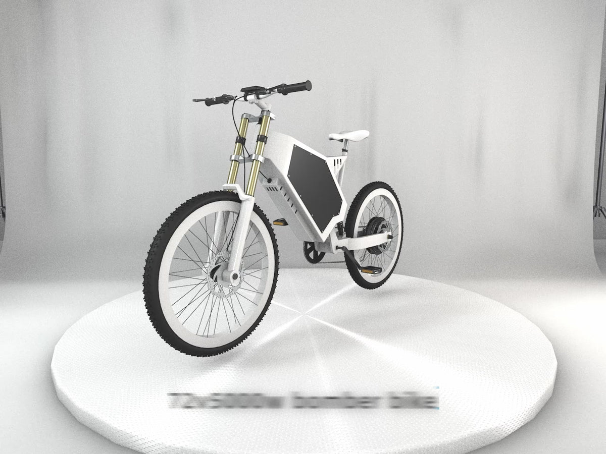 72V 5000W stealth bomber ebike exhibition