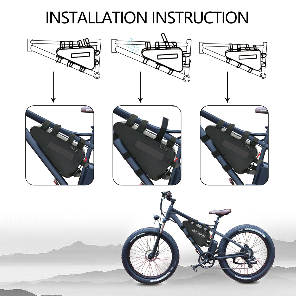 how to install triangle battery on your bike