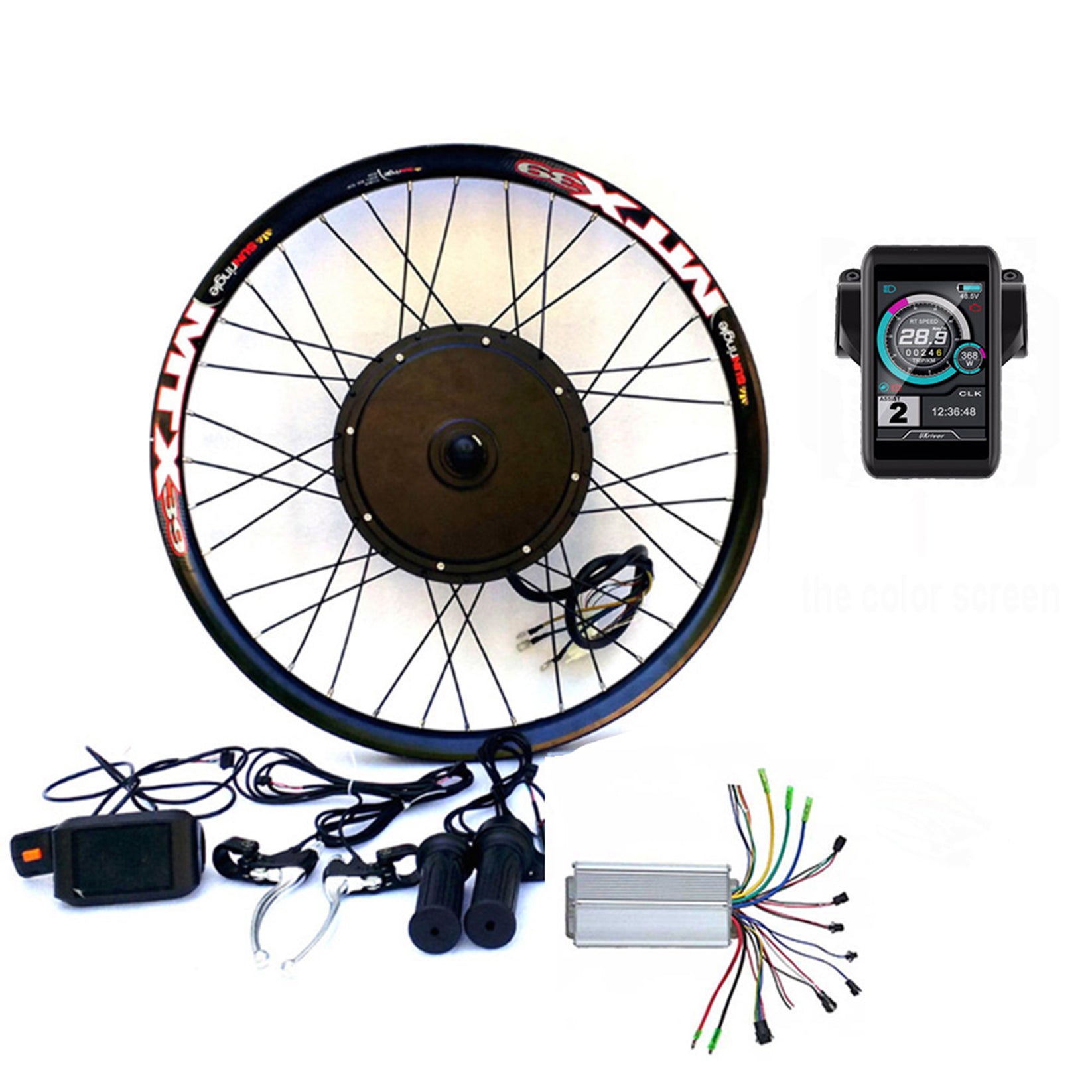 1500W MTX electric bike conversion kit UKC1 TFT | Sine wave controller ...