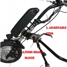 electric handcycle wheelchair attachment
